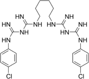 Хлоргексидин химическая формула, молекула