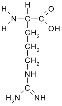 Аргинин химическая формула, молекула