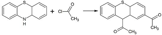 Phenothiazine acylation